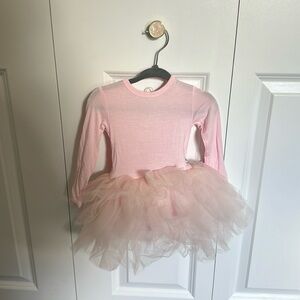 Bums and roses NWT pink tulle bodysuit size 3-6